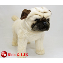 Conheça EN71 e ASTM padrão ICTI brinquedo de pelúcia fábrica de pelúcia pug cão brinquedo macio